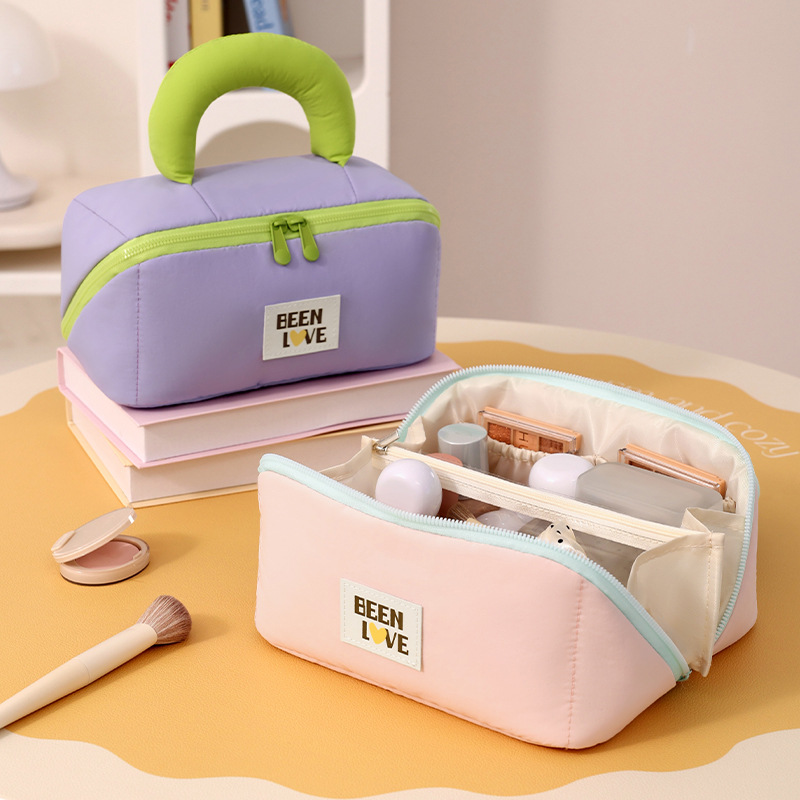 Cotton pillow makeup bag