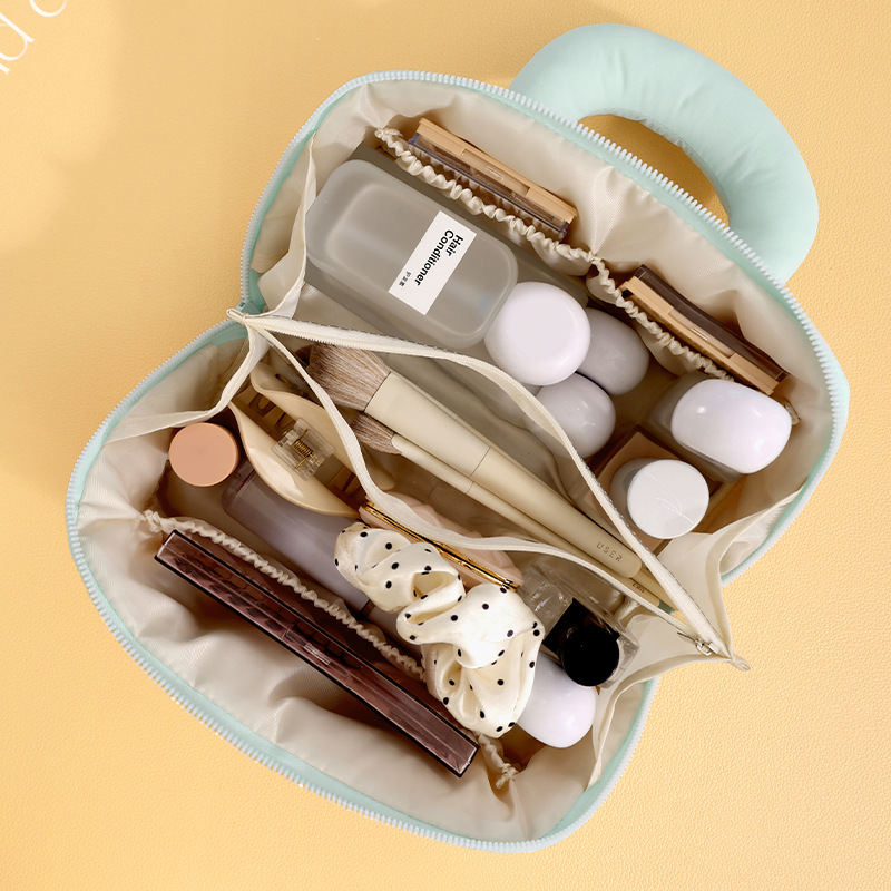 Cotton pillow makeup bag