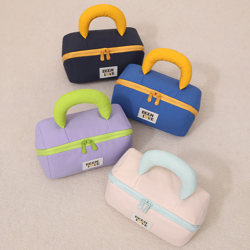 Cotton pillow makeup bag