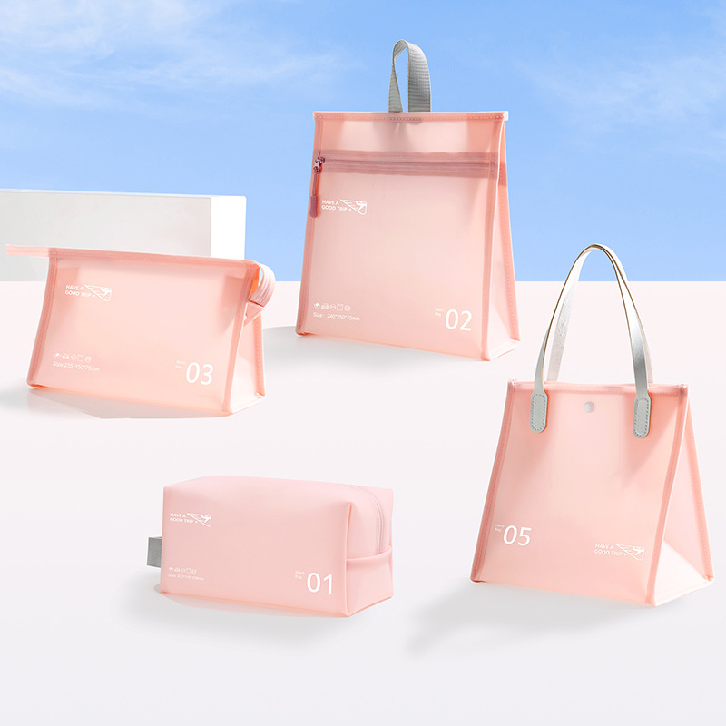 Waterproof toiletry and makeup bag