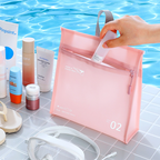 Waterproof toiletry and makeup bag