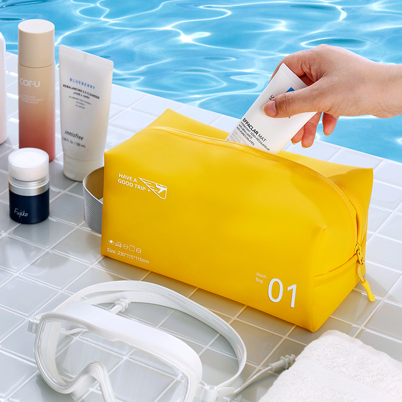 Waterproof toiletry and makeup bag