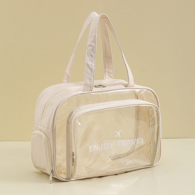 Waterproof hand-held dry-wet separation swimming bag