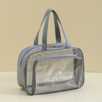 Waterproof hand-held dry-wet separation swimming bag