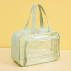 Waterproof hand-held dry-wet separation swimming bag