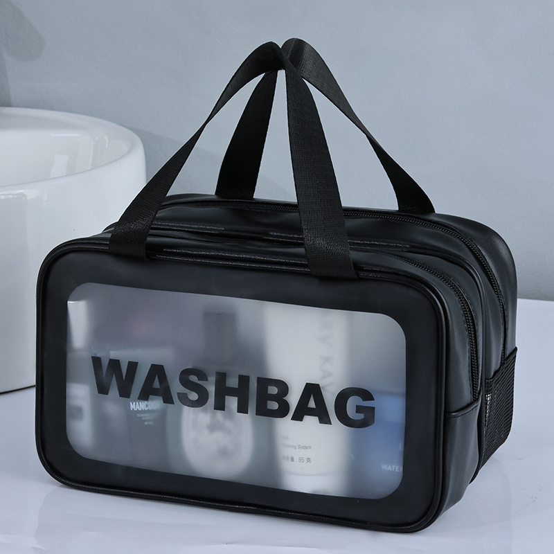 Large-capacity dry-wet separation storage bag