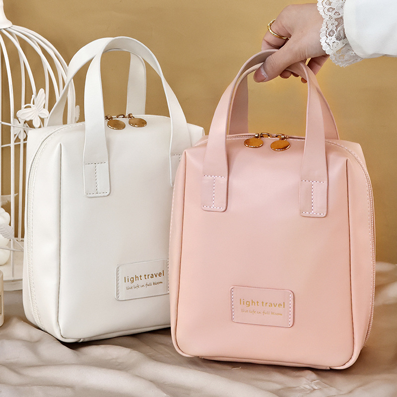 Handheld makeup bag