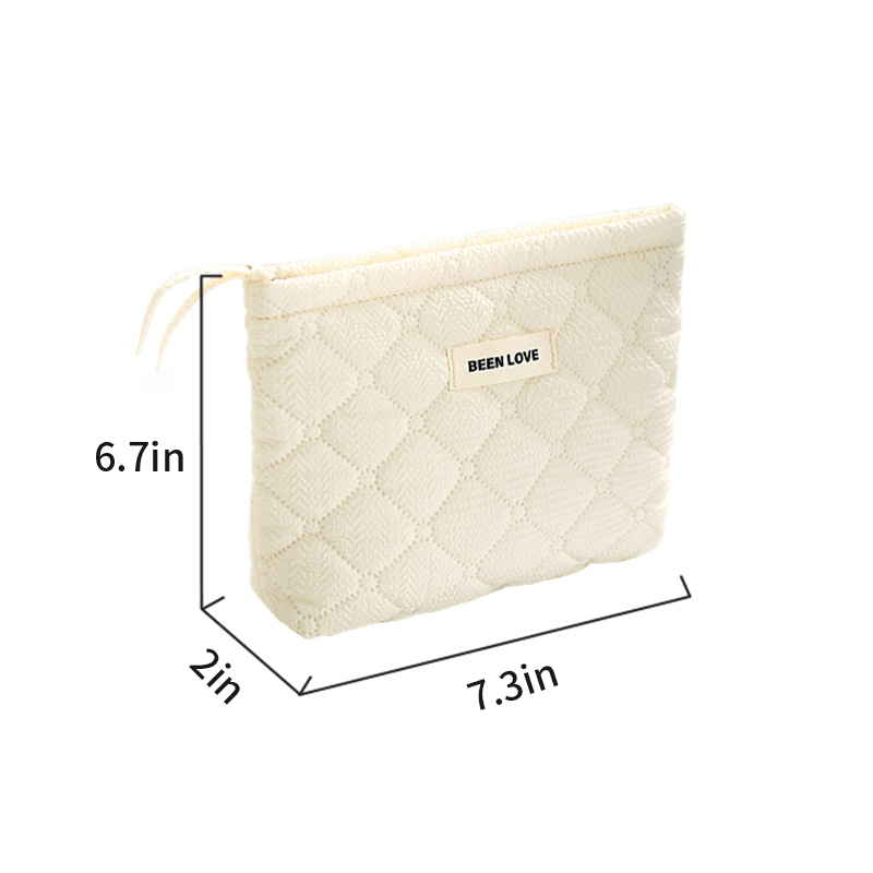 Holding a storage bag in hand